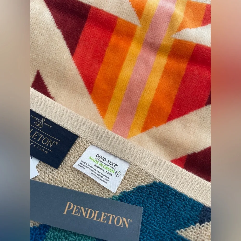 NWT Pendleton Spa Towel Los Lunas Jacquard Beach Pool XL 40x70 Oversized Cotton